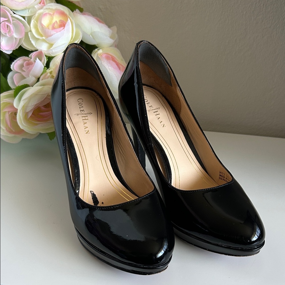 Cole Haan Glossy Black Heels